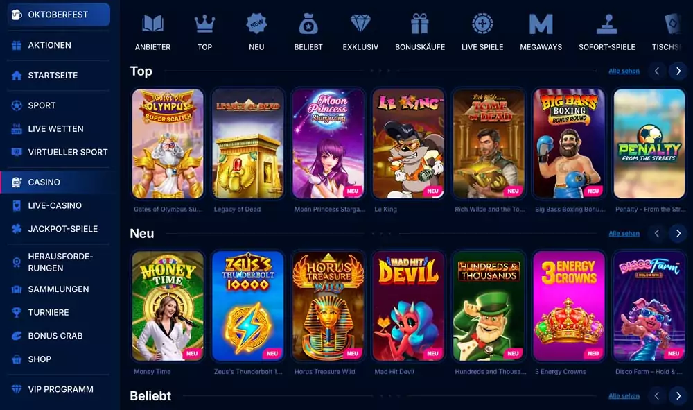 Boomerang Bet Casino Angebot