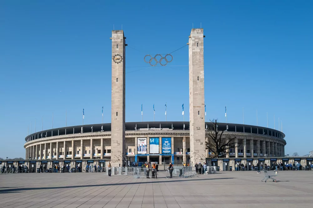 Stadion auf dem Wurfplatz im Berliner Olympiapark