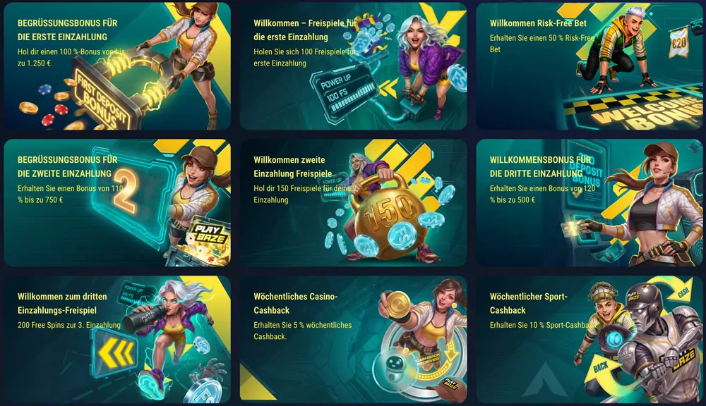 PlayBaze Neukundenbonus