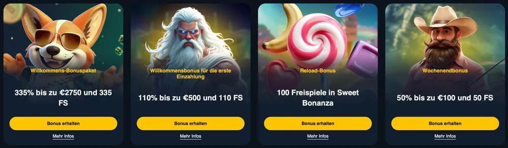 EGOgames Bonusaktionen