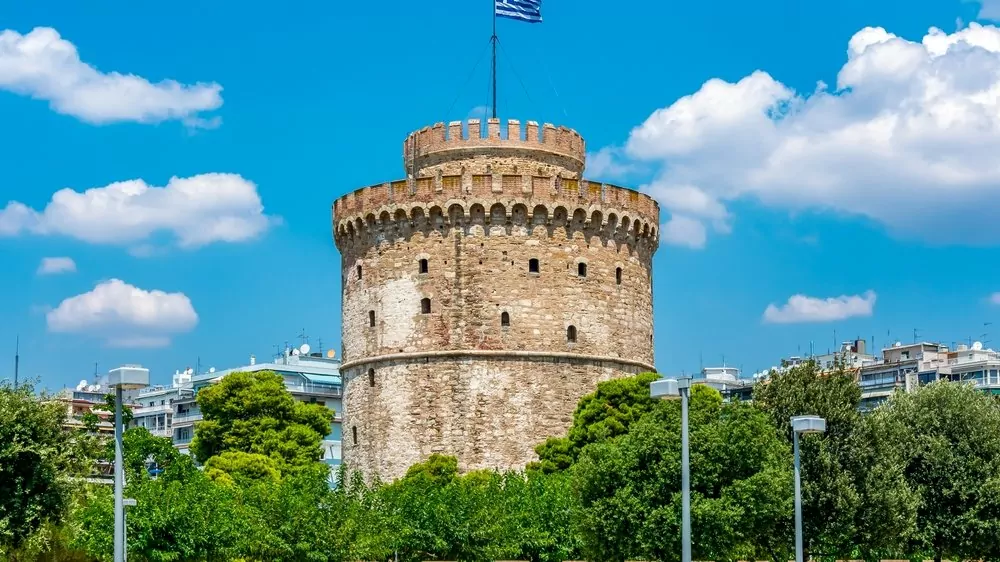 Weißer Turm in Thessaloniki, Spielort von Griechenland gegen Deutschland in der Nations League